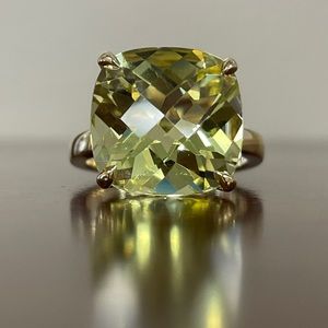 Tiffany & Co. Lemon Quartz Sparkler Ring in 18K Yellow Gold ✨